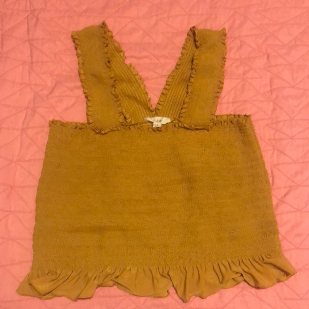 Mustard Strap Shirt